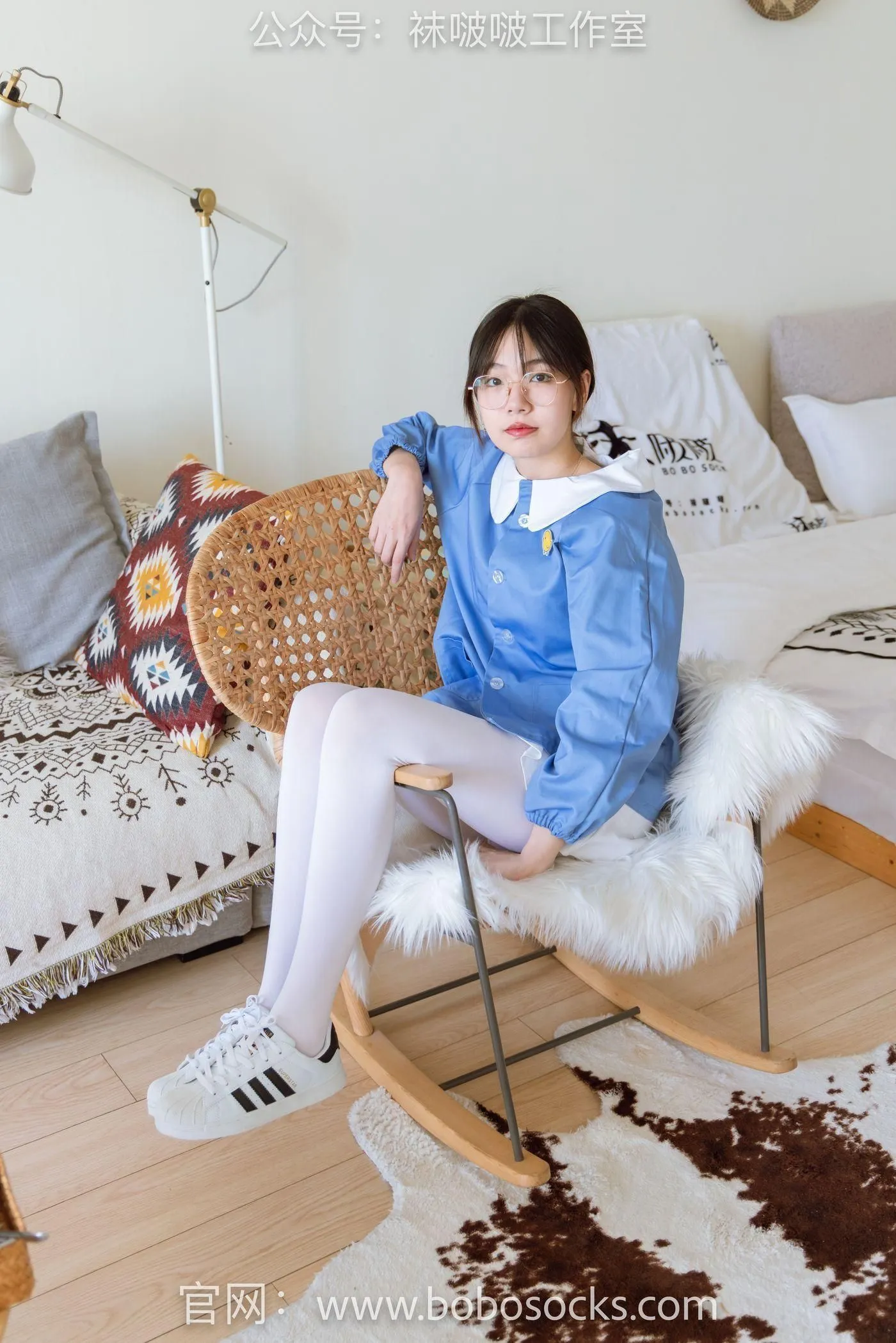 [BoBoSocks袜啵啵]NO.093 小甜豆-贝壳头、厚白丝 [132P]插图9
